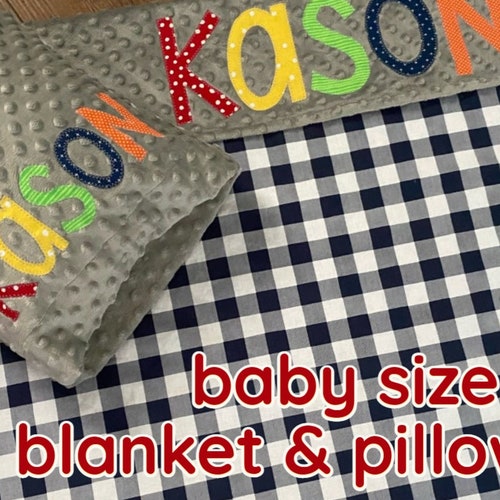 Personalized Minky Dot Pillowcase TODDLER Size Custom Etsy