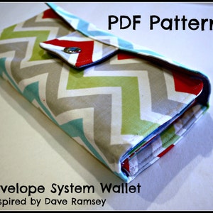 PDF pattern - Dave Ramsey inspired Envelope System Wallet - INSTANT download