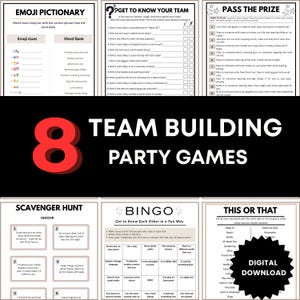 Printable Office Games Bundle: Team Building Activities (PDF Download)