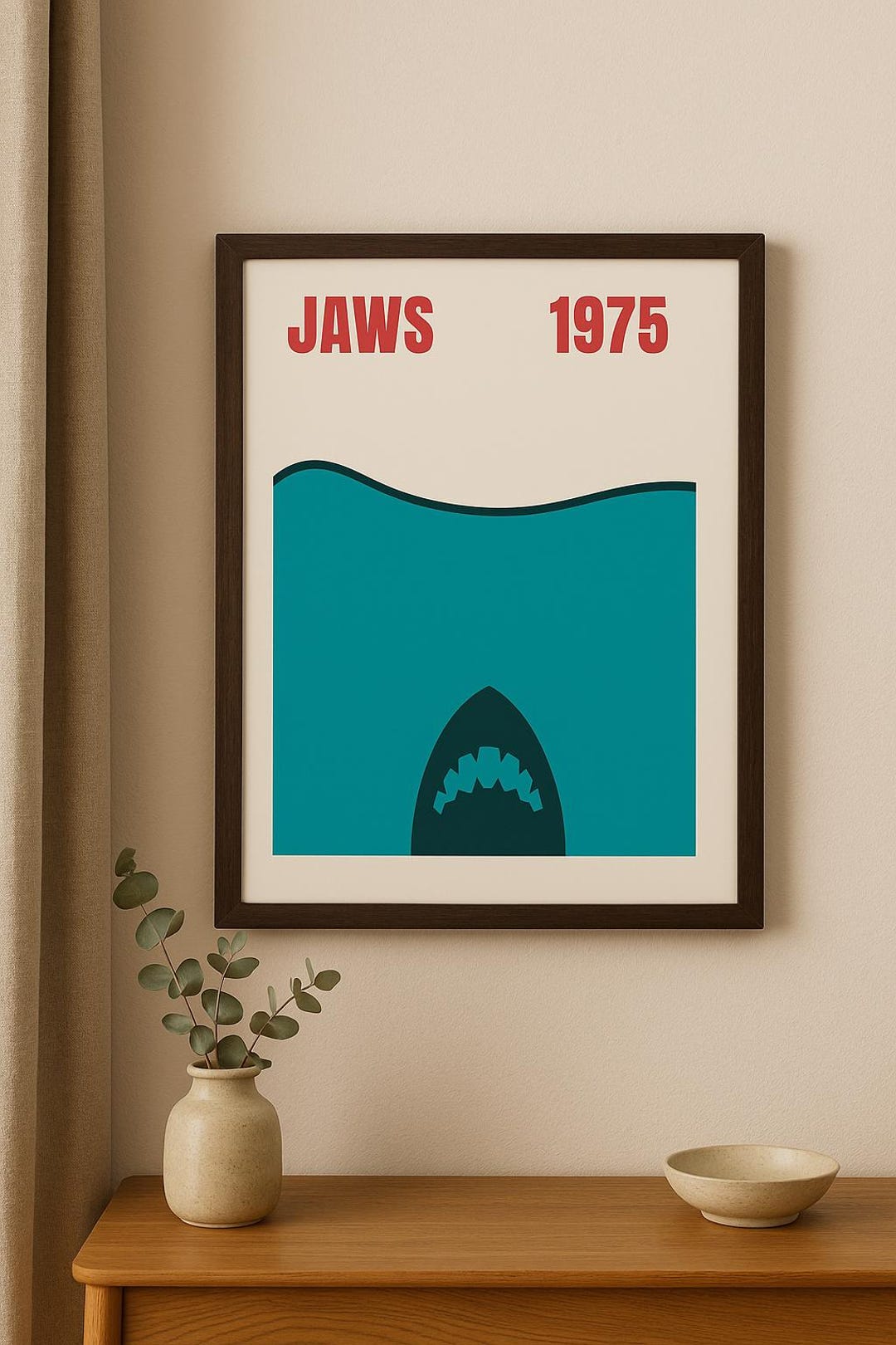 Jaws Hyper Minimal Movie Poster Etsy