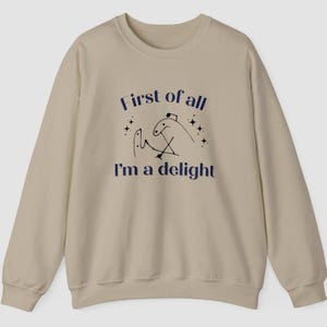 Funny Graphic Crewneck Sweatshirt, Unisex Cozy Pullover, Sarcastic Humor Shirt, Casual Casual Wear, Gift for Friends, Comfortable Clothing