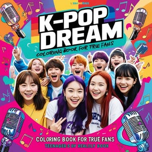 K-Pop Dream: Coloring Book for True Fansfor Kids Ages 8–15 .Fun and Stylish K-Pop Coloring Pages for Teens and True Idol Fans