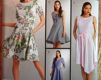Misses Dress with Bodice and Skirt Variations Sizes 14 16 18 20 22 Simplicity Pattern S0661/8048 UNCUT