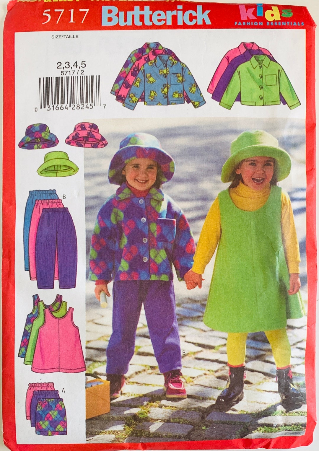 Very Easy Little Girls Fleece Jacket, Jumper, Skirt, Pants and Hat ...