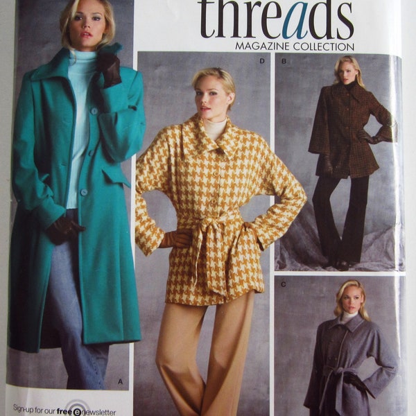 Misses Lined Coats Sewing Pattern 4 Styles 2 Lengths Sizes 6 8 10 12 14 Step by Step Simplicity Pattern 3562 UNCUT