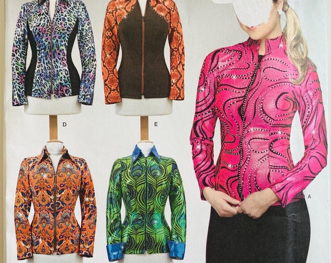 Misses Knit Equestrian Performance Shirt Pattern 5 Styles Sizes 6 8 10 ...