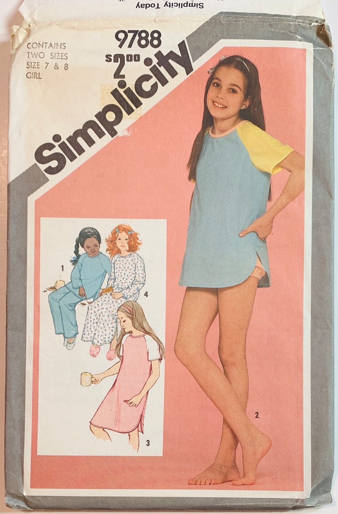 Girls Pullover Nightshirt 2 Lengths, Pajamas and Baby Doll Pajamas ...
