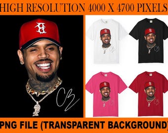 Chris Brown Concert 2025 PNG File: Shirt Design (Digital Download)