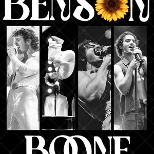 Benson Boone Shirt Design, Benson Boone PNG, Benson Boone Concert Instant Download File America Heart Tour Png File Ready Print To T-Shirt