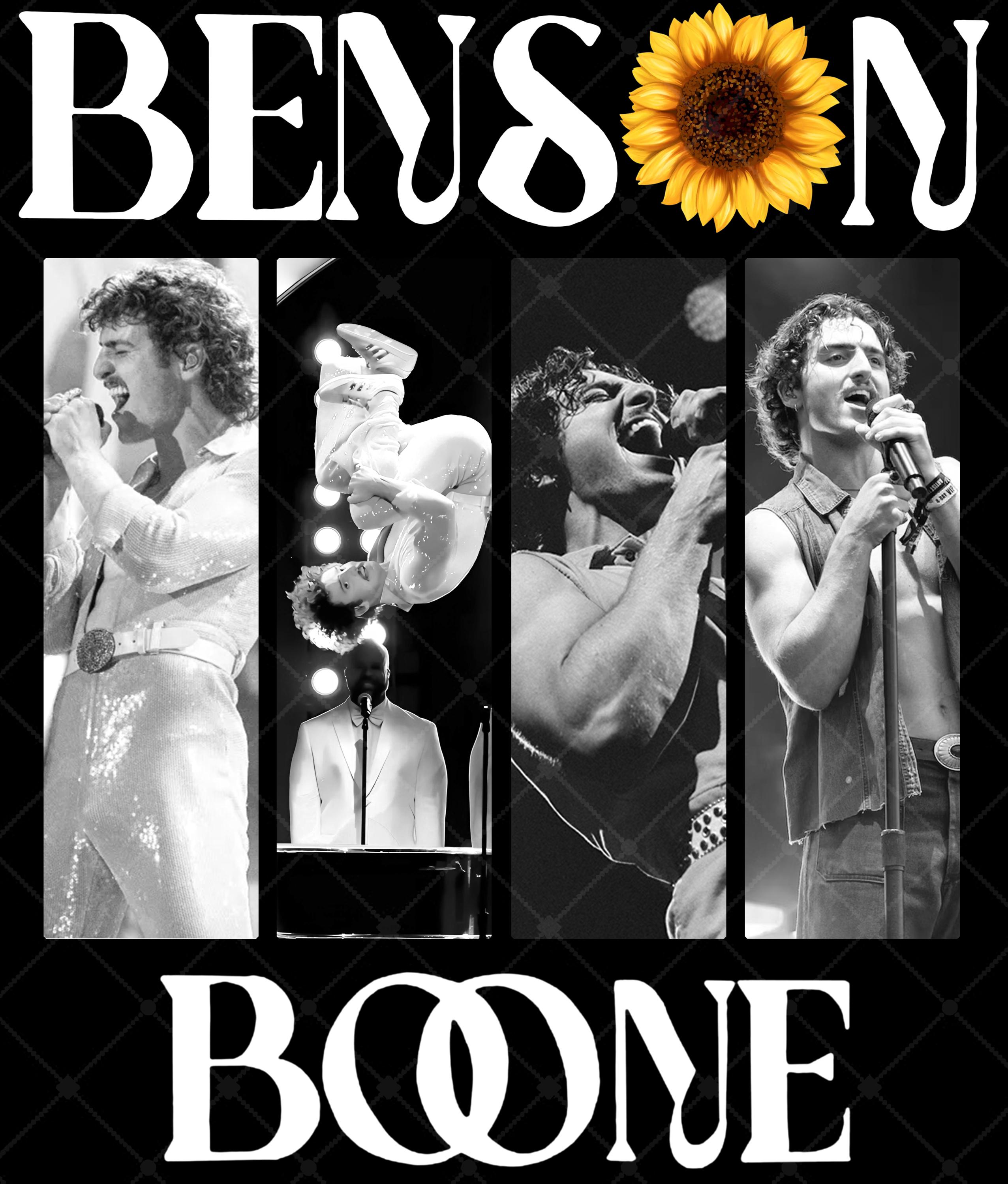 Benson Boone Shirt Design, Benson Boone PNG, Benson Boone Concert ...