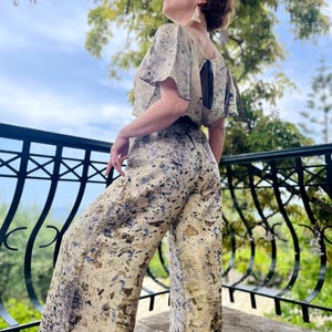Hand-dyed/botanically dyed Silk Jumpsuit