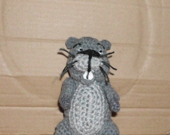 Handmade Crocheted Amigurumi Winnie the Pooh Gopher by The Knitting Gnome.. Cute