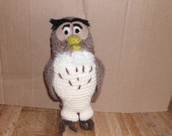 Handmade Crocheted Amigurumi Owl from Winnie the Pooh  by The Knitting Gnome.. Cute