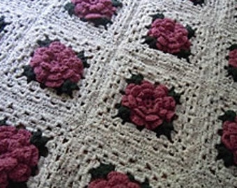 Granny Square Afghan | Etsy