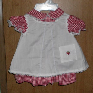 Handmade Inaugural Doll Dress & Pinafore Fit 36&quot;  Patti Playpal Dolls