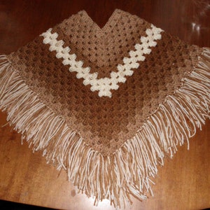 Enjoy this Crochet Child&#39;s Poncho Pattern!  Will fit 36” Ideal’s Patti Playpal Dolls too!!!