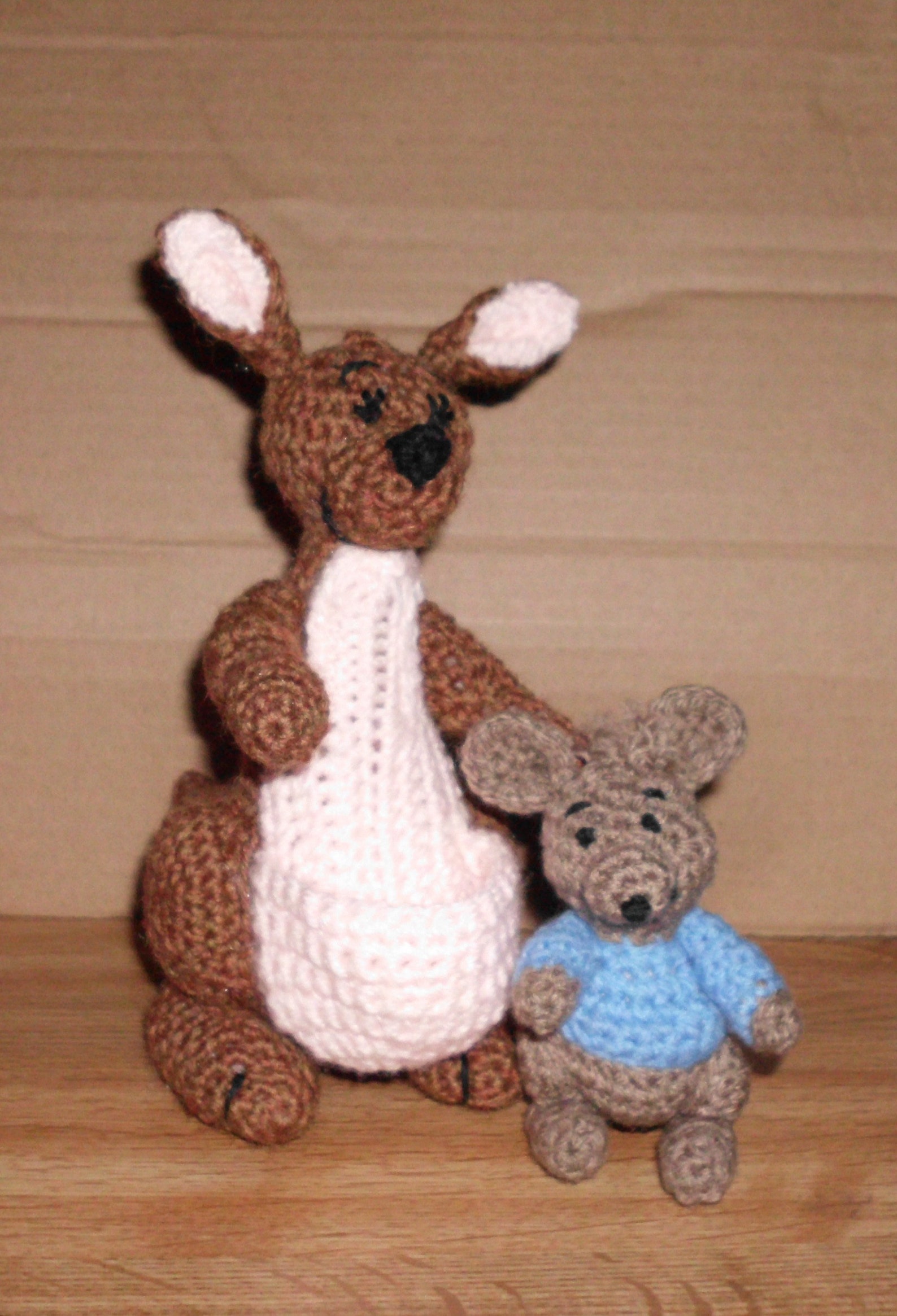 Handmade Crocheted Amigurumi Kanga and Roo From Winnie the Pooh by the ...