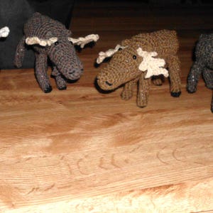 Crochet Pattern Amigurumi New Hampshire&#39;s Dudley the Moose only 4&quot; tall