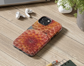 Funda para teléfono con estampado floral, diseño botánico, resistente a los impactos.