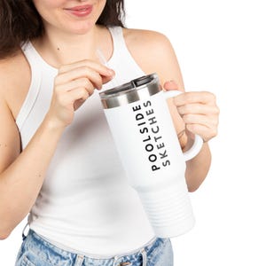 Vaso de estudio creativo / Taza con bocetos junto a la piscina / Regalo divertido para arquitectos / Imprescindibles para pasantes de diseño / Regalo para diseñadores de interiores / Profesional creativo