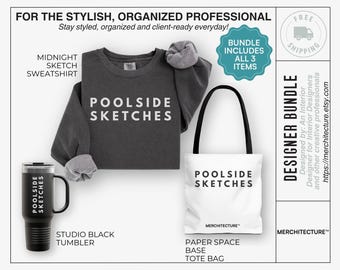 Designer Gift Bundle | Interior Designer Gift | Architect Intern Gift | Sweatshirt Tote and Tumbler Gift Bundle | Merchitecture™