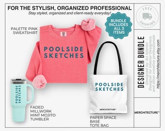 Interior Designer Gift Bundle | Interior Bundle | Architect Intern Gift Set | Creative Professional Sweatshirt Tote Tumbler Bundle