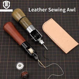 Leather Sewing Awl Thread Kit Speedy Stitcher Hand Sewing Machine Tools Kit Leather Craft Stitching Shoemaker Canvas Repair