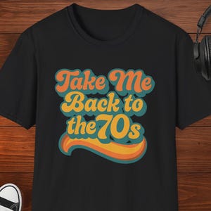 Retro 70s Theme Unisex T-Shirt, Vintage Coffee, Groovy Shirt, Gift for Nostalgia Lovers, Music Fest Attire, Unisex Graphic Tee