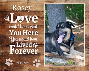 Dog Memorial Canva Template: Pet Loss Gift, Sympathy Frame (Digital Download)