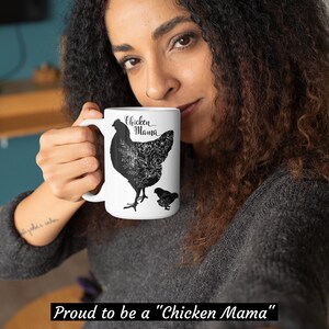 Chicken Mama Ceramic Mug, Coffee Mug, Gift Mug