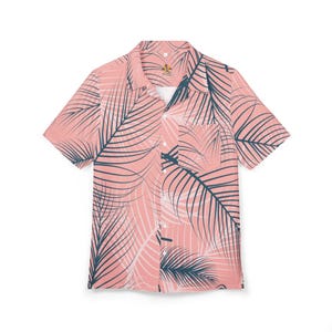 Hawaiian Shirt, Summer Beach Top, Men Women Aloha Blouse, Palm Tree Tropical Vacation Outfit, Luau Party Clothing