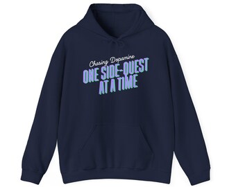 ADHD Side Quests Unisex Hoodie, Sweatshirt for Gamers, Geeks, Nerds, Video Game Fans, Funny Novelty Gift, Geeky Apparel, Cozy Jumper