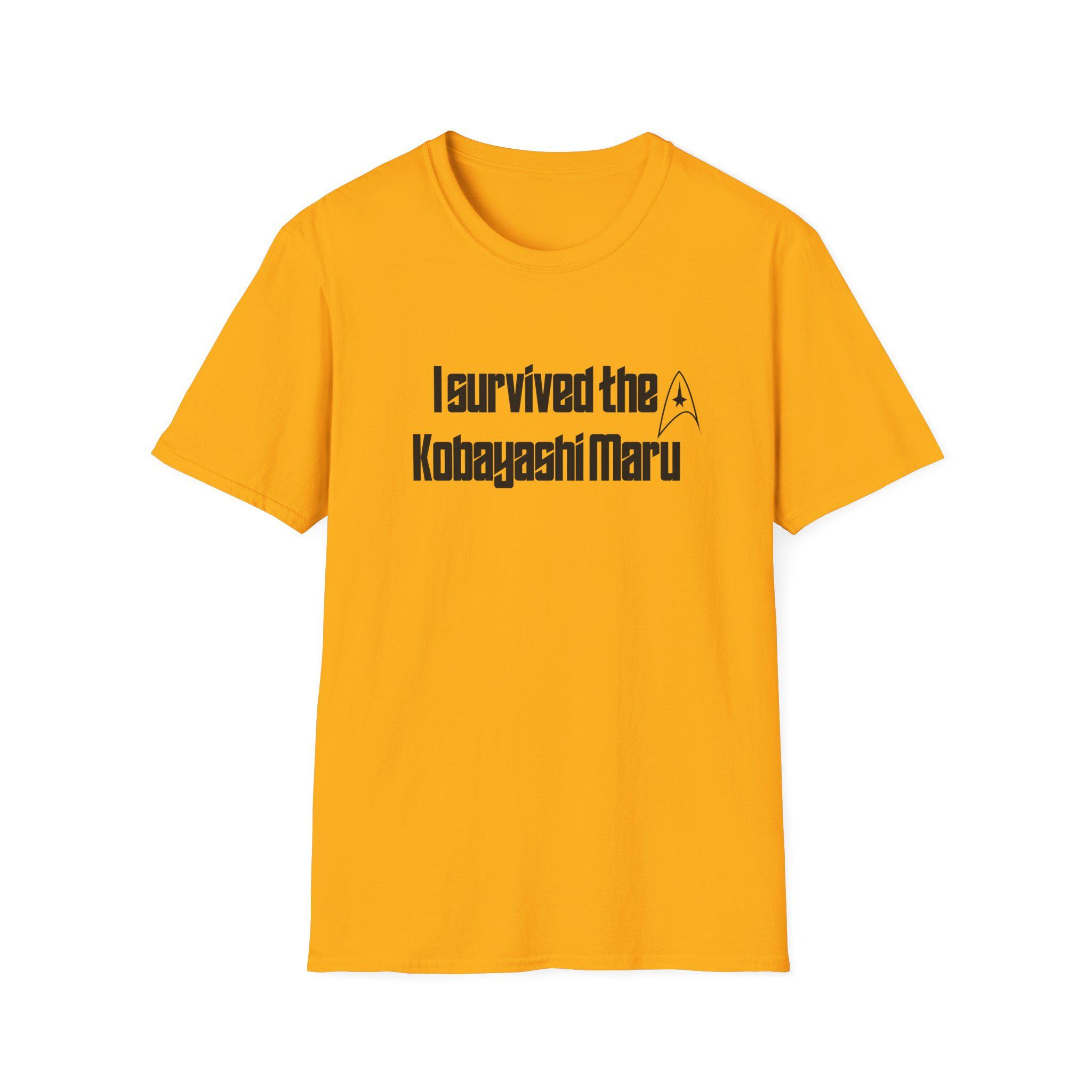 I Survived the Kobayashi Maru Unisex T-Shirt - Fun Sci-Fi Tee for Fans, Geeky Gift, Star Trek Apparel, Casual Wear, Unique Statement Shirt