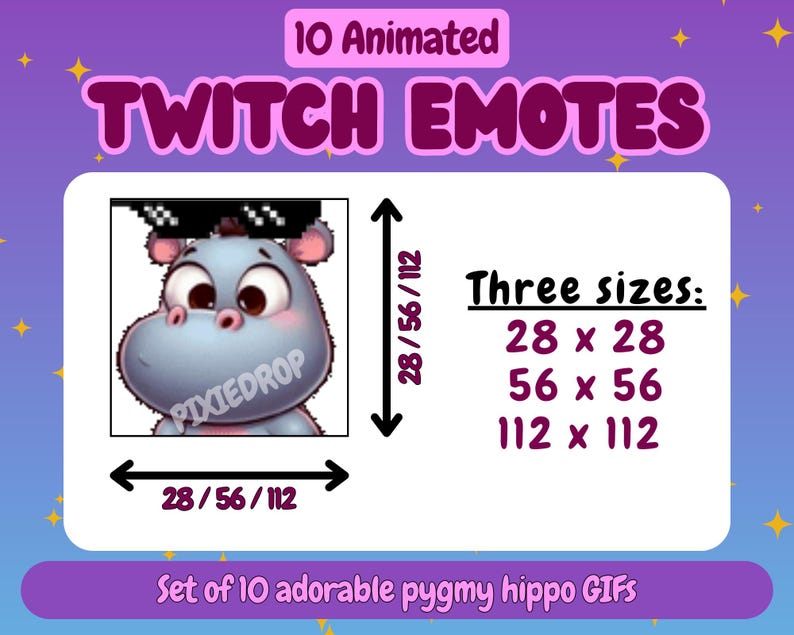 Cute Twitch Emote Bundle | Ten Animated Gifs for Gaming, Pngtubers ...