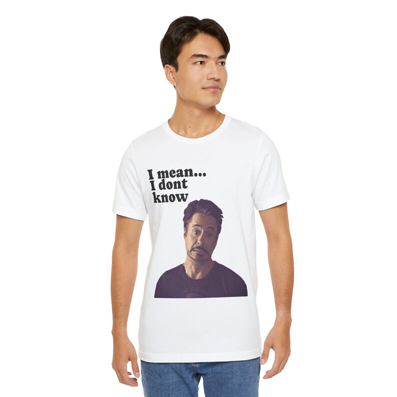 Tony Stark Tee, Design T-shirt | Funny Meme Tee, Valentines day gift, Father's Day image 9