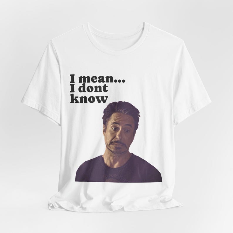 Tony Stark Tee, Design T-shirt | Funny Meme Tee, Valentines day gift, Father's Day image 1