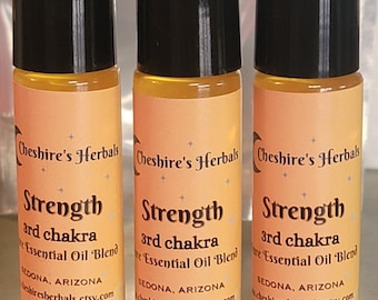 Strength 3rd Chakra Essential Oil Blend by Cheshire's Herbals