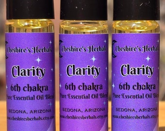 Clarity, Third Eye, 6th Chakra Essential Oil Blend by Cheshire's Herbals