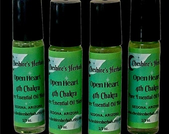 Open Heart, 4th Chakra Essential Oil Blend by Cheshire's Herbals