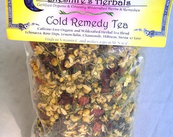 Cold Remedy Tea by Cheshire's Herbals Organic floral herbal tea blend