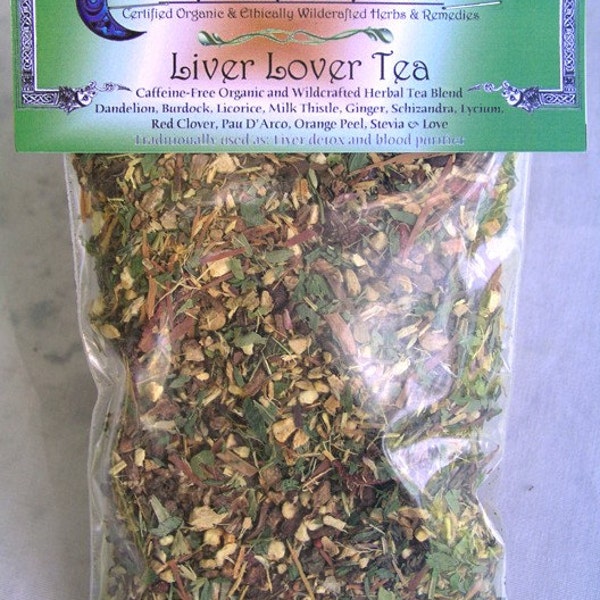 Liver Lover Tea by Cheshire's Herbals organic caffeine-free herbal tea blend
