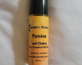 Passion, 2nd Chakra Essential Oil Blend by Cheshire's Herbals