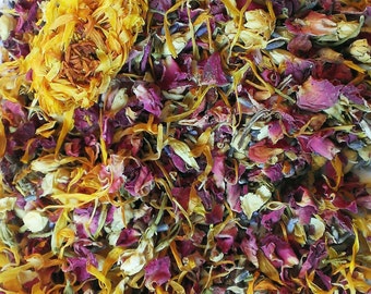 Flower Offerings for The Goddess.  Flower Petal Blend by Cheshire's Herbals