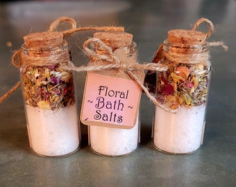 Floral Bath Salts Singles by Cheshire's Herbals