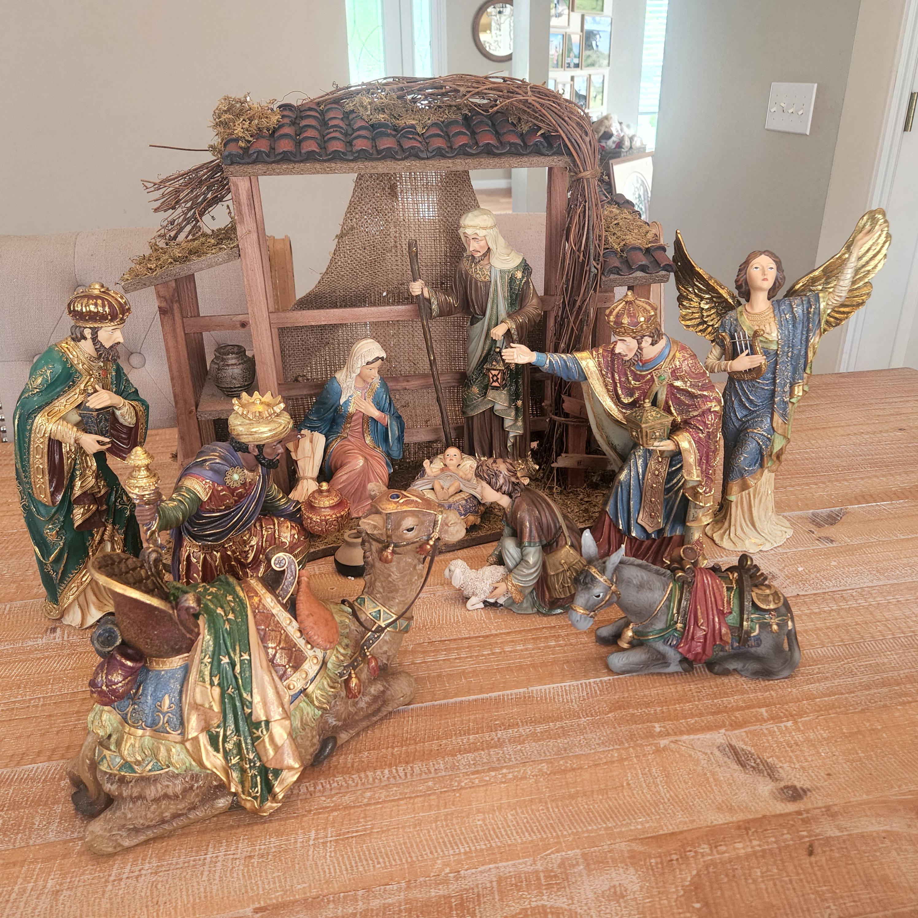 【未使用】KIRKLAND ナティビティセット 19ピース 【キリストの降誕】 未使用】KIRKLAND ナティビティセット 19ピース 【キリストの