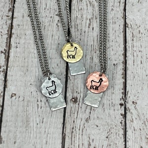Llama Symbol Necklace, Farmlife, Cowboy, Cowgirl, Mama Llama, No probLlama, Agriculture, Farming