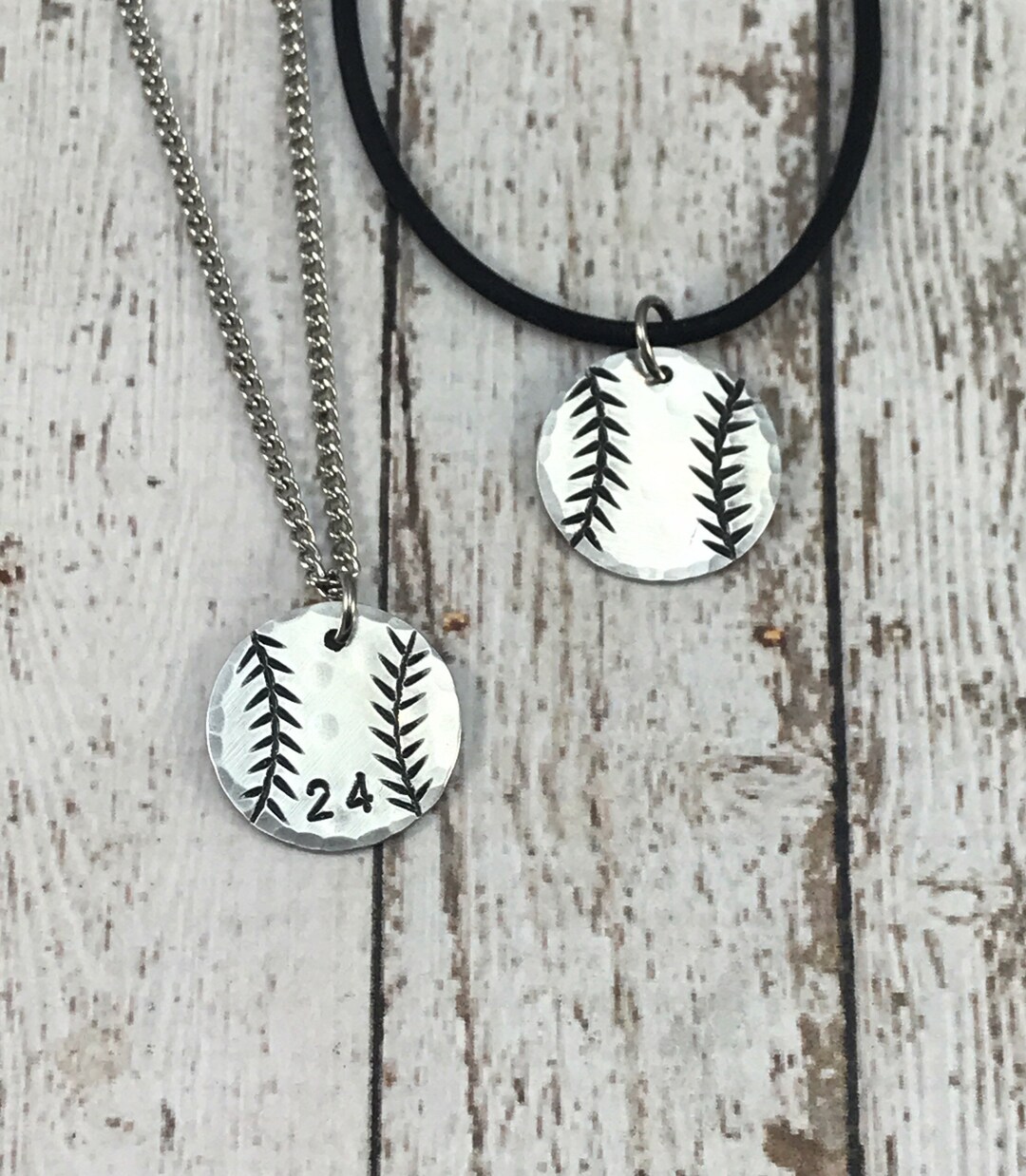 Baseball Necklace, Softball Necklace, Baseball Necklace With Number