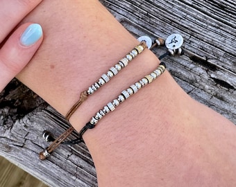 Morse Code Bracelet: Secret Message Stainless Steel Beaded Jewelry