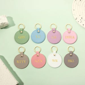 Personalised Leather Keyring, Birth Flower Leather Keychain, Engraved Name Keyring, Birthday Gift, Gift for Her, Bridesmaid Gifts, Christmas