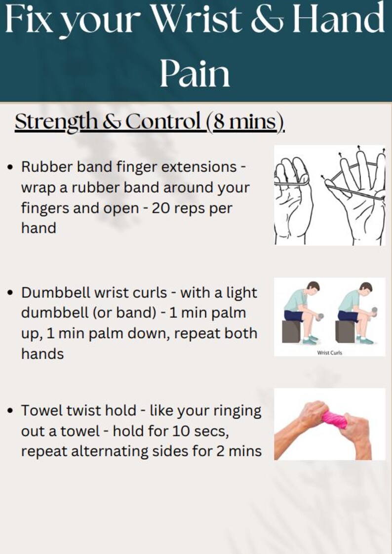 Wrist & Hand Relief Guide | 10-min Daily Pain Relief Routine | Digital ...